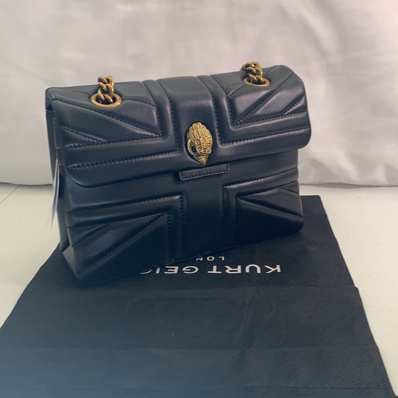 - - KURT GEIGER LONDON KENSINGTON LEATHER  SHOULDER BAG - Picture 13 of 15